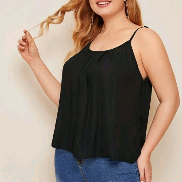 Shein Plus Size Solid Black Cami 4X - Picture 4 of 5
